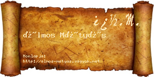 Álmos Mátyás névjegykártya